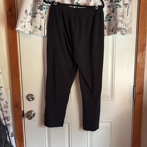 Black Wide-Leg Sweatpants - Picture 3 of 3